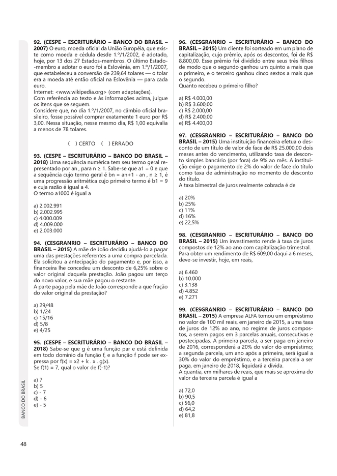 Amostra - 500 Questões Comentadas - Banco do Brasil - Escriturário - Agente Comercial_page-0004