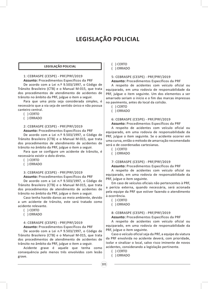 Amostra - 550 Questões Gabaritadas - PRF - Polícia Rodoviária Federal_page-0032