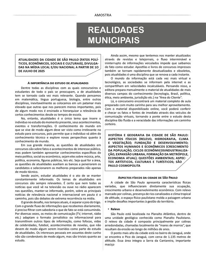 Amostra - Apostila GCM - São Paulo 2026 - Guarda Civil Metropolitano - 3ª Classe_page-0008